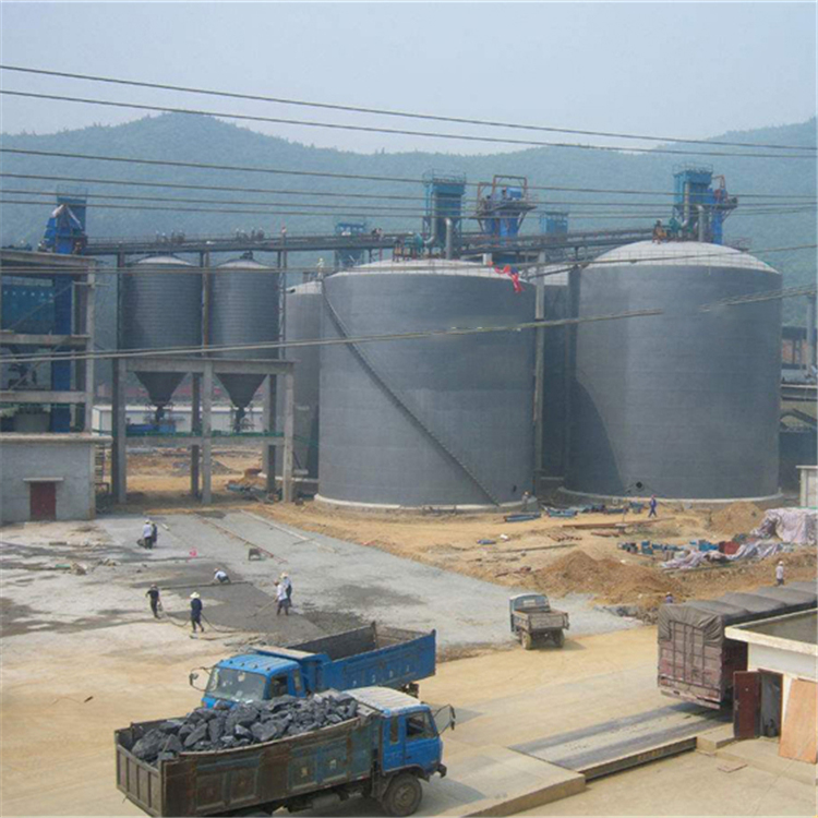 亳州水泥钢板仓2座3000吨青岛项目进入施工